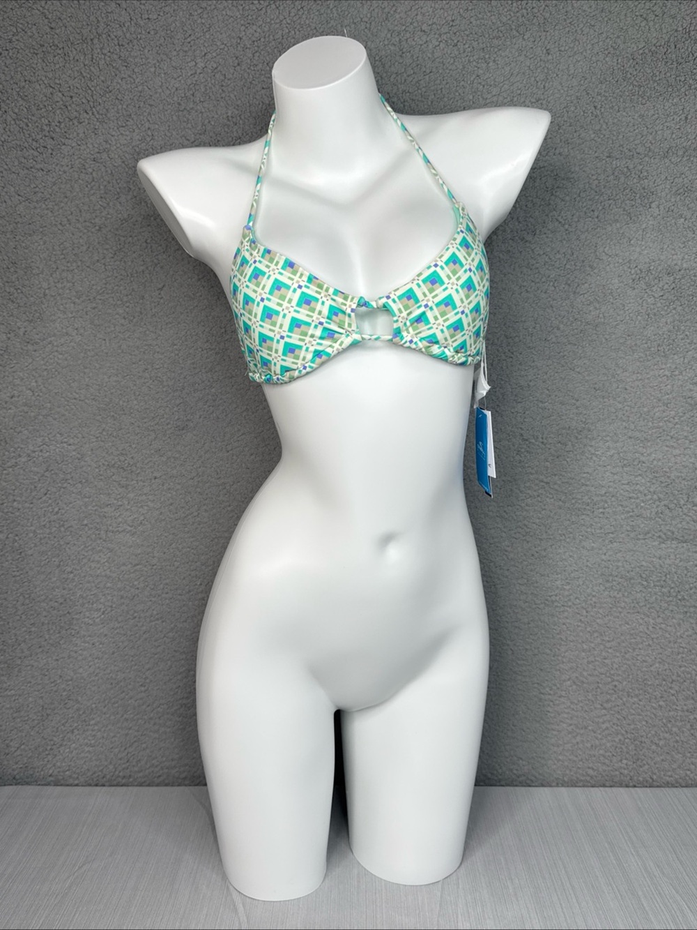 O'Neill Lennox Geo Madrid Bikini Top Women’s Sz M Multi Color  NWT